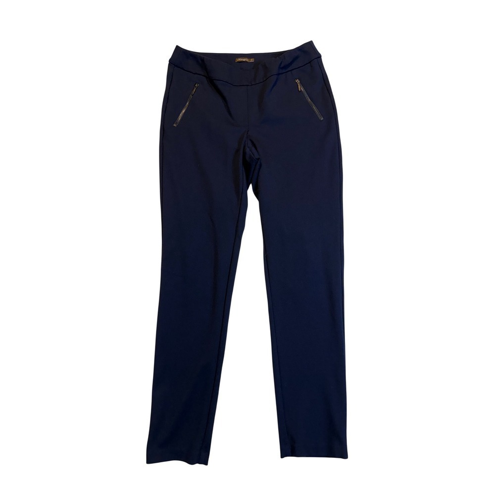 J McLaughlin Women Navy Blue Zip Pocket Dress Pants Size 2